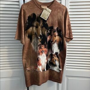 Vintage NWT Deadstock The Mountain Collie dog tee